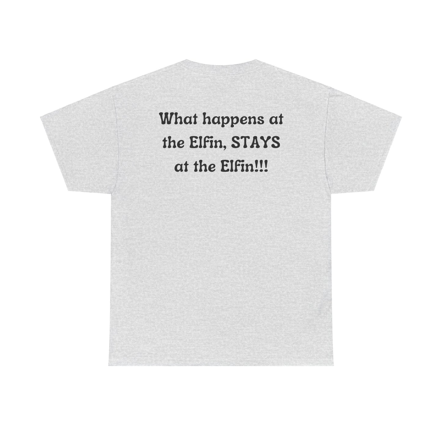 Fun, imaginary North Pole bar for the Christmas Holiday Unisex Heavy Cotton graphic Tee