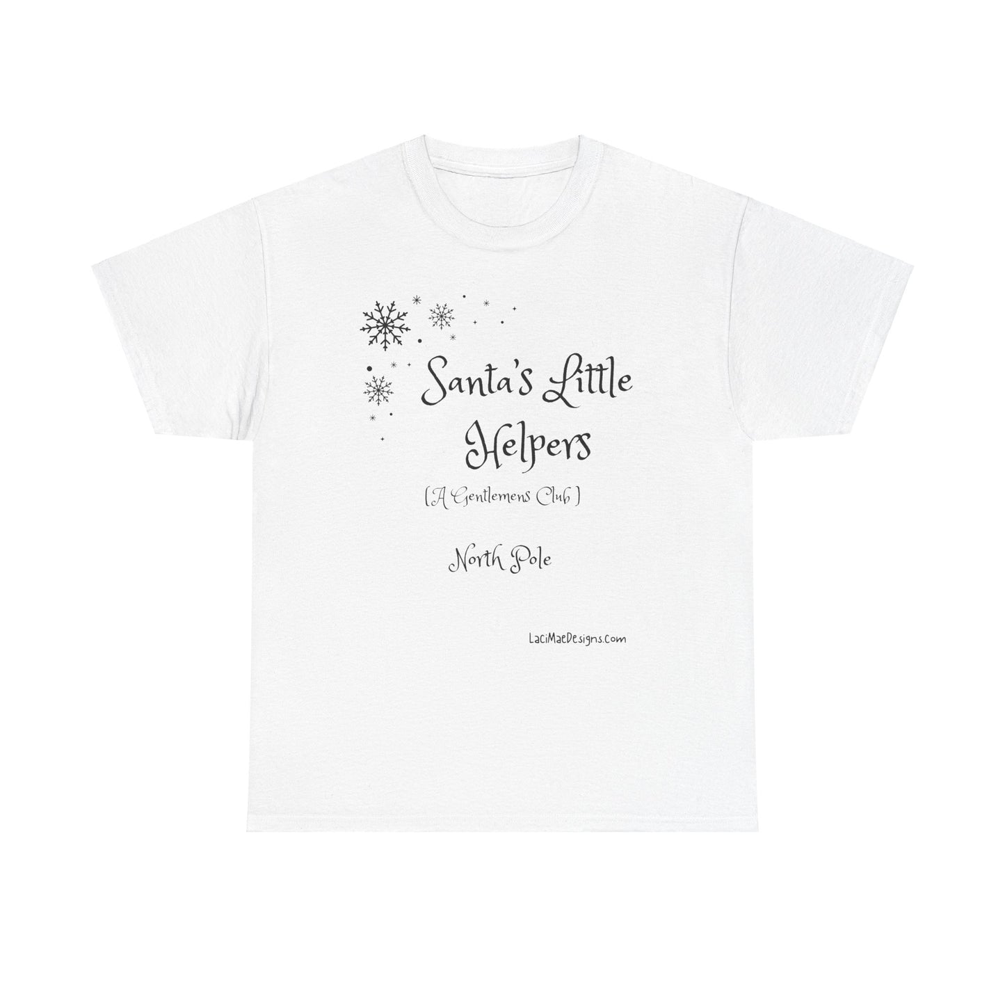 Fun, Imaginary North Pole Gentleman's Club Unisex Heavy Cotton Tee