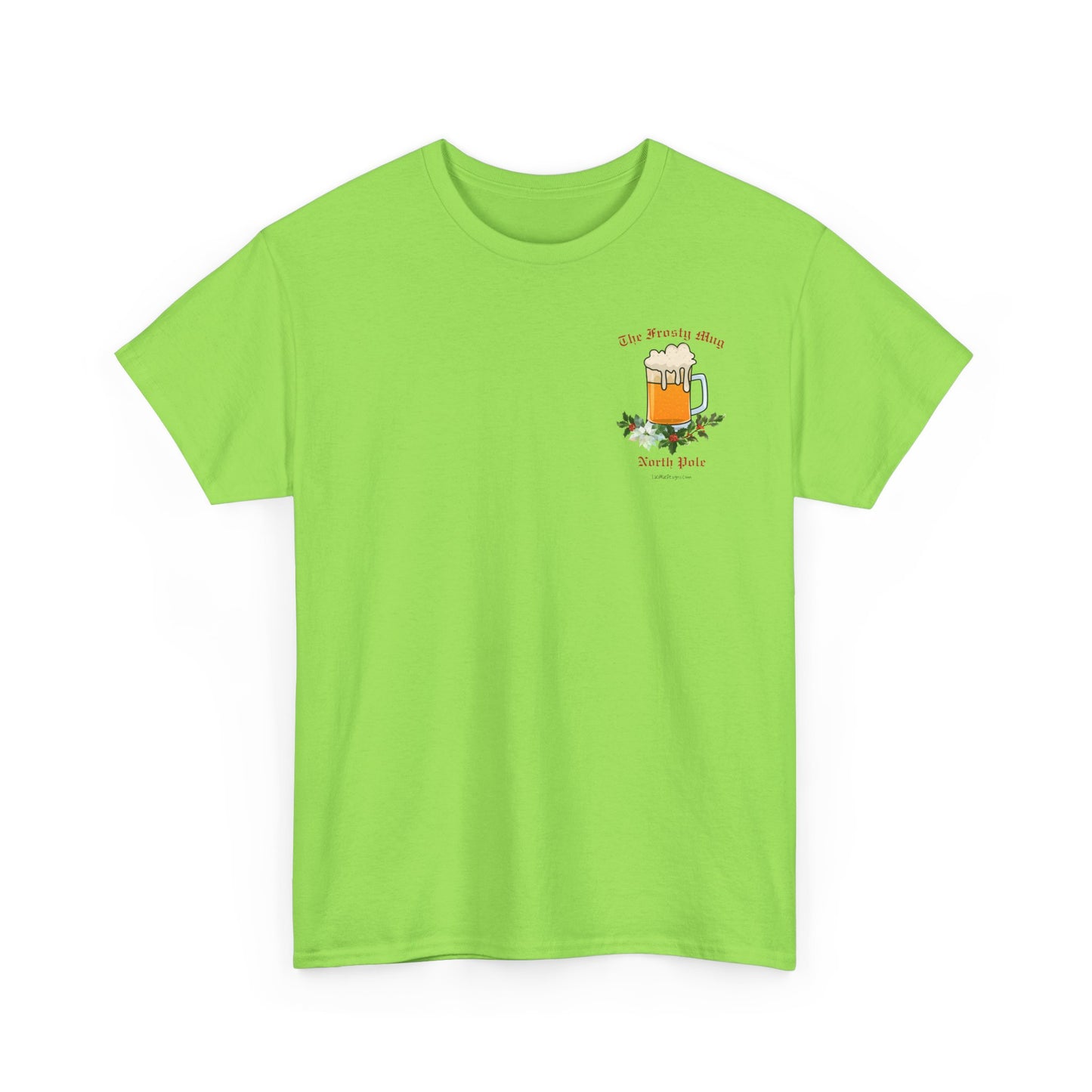 Unisex Imaginary North Pole Bar/Pub themed Christmas holiday Heavy Cotton Tee