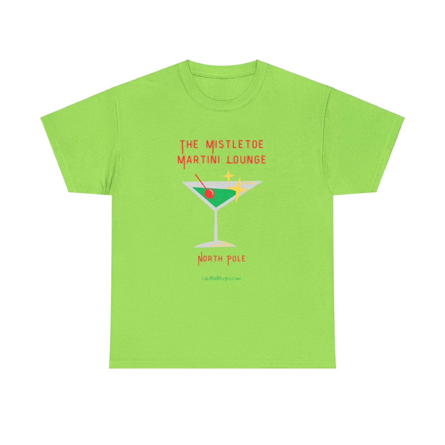 Fun imaginary North Pole lounge graphic Unisex Heavy Cotton Tee