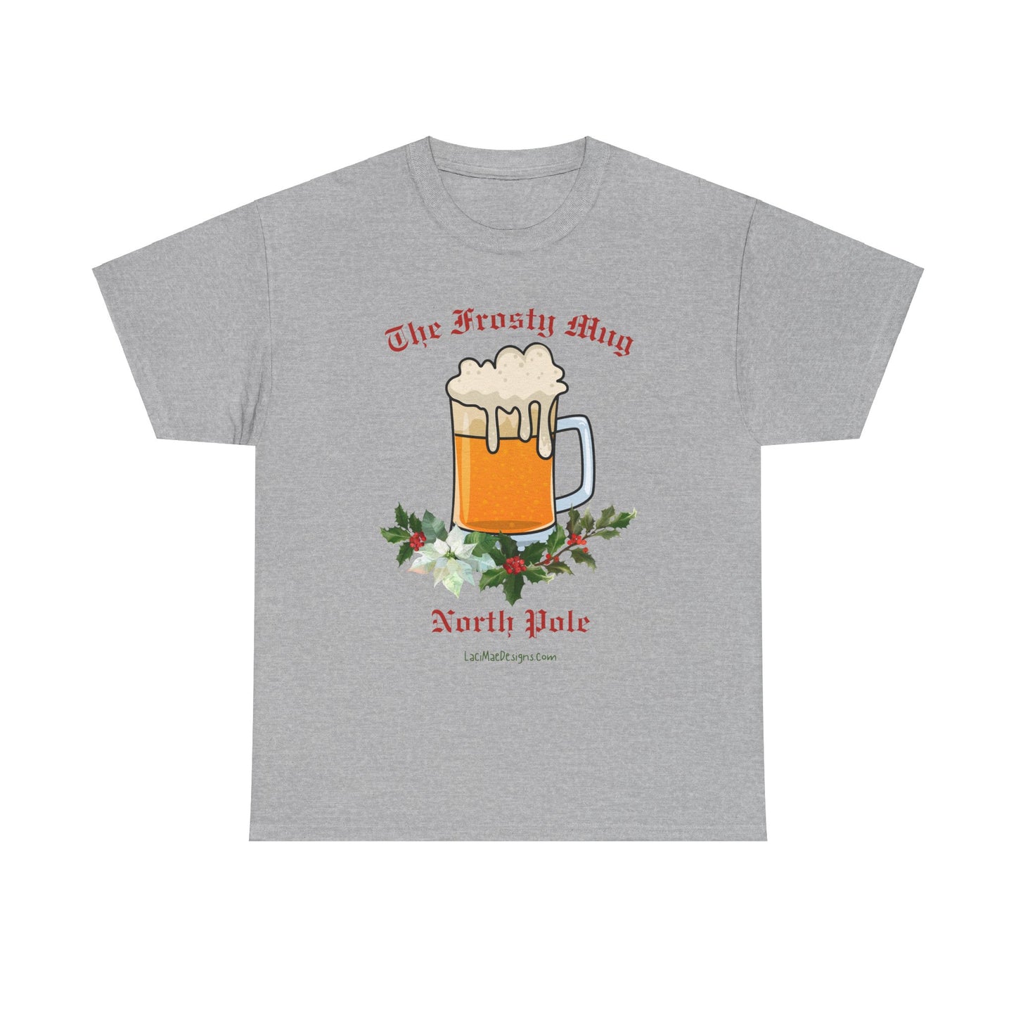 Imaginary North Pole bar/pub Themed Unisex Heavy Cotton Christmas Tee