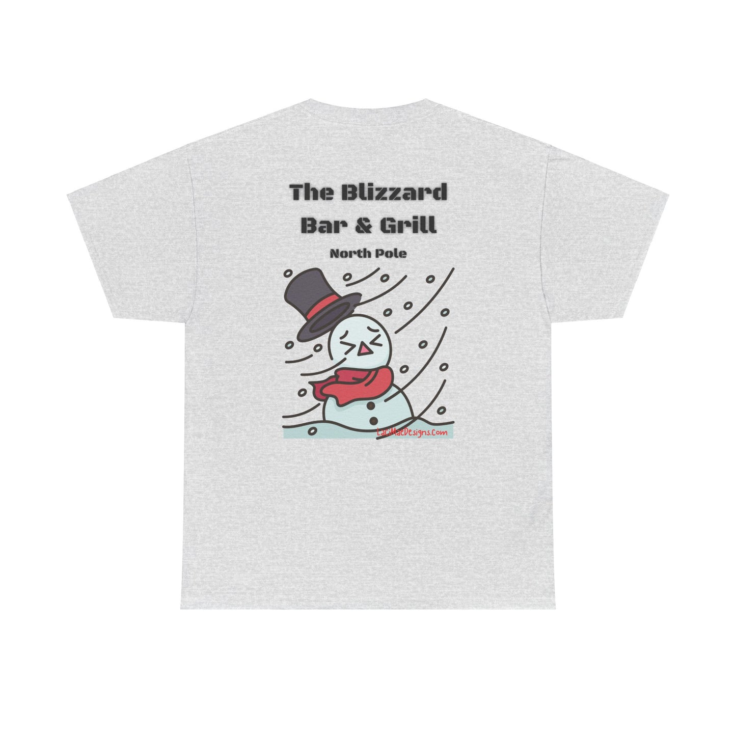 Fun, imaginary North Pole Bar & Grill Unisex Heavy Cotton Tee