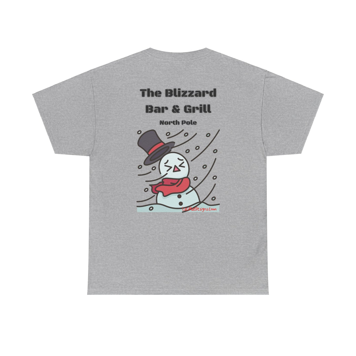 Fun, imaginary North Pole Bar & Grill Unisex Heavy Cotton Tee