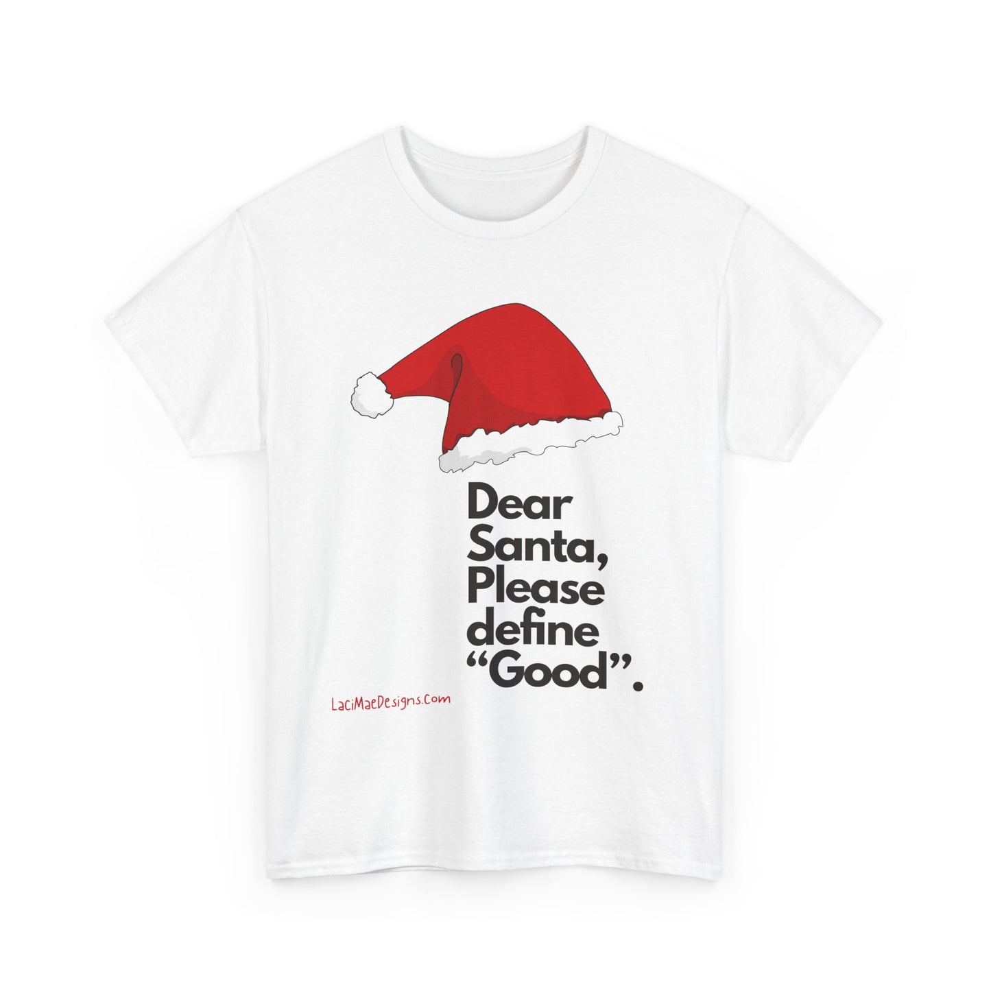 Unisex Heavy Cotton Tee with Christmas design
