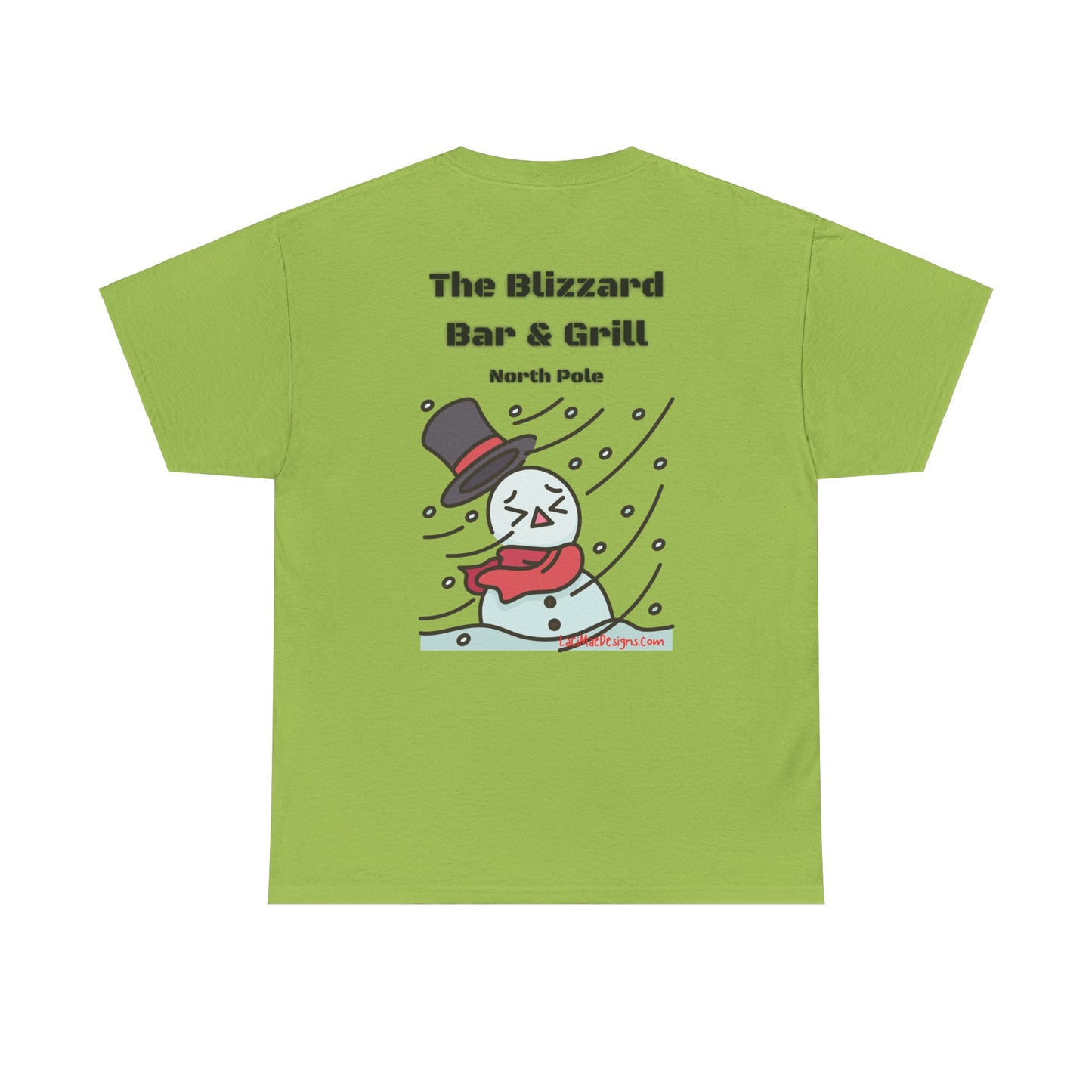 Fun, imaginary North Pole Bar & Grill Unisex Heavy Cotton Tee