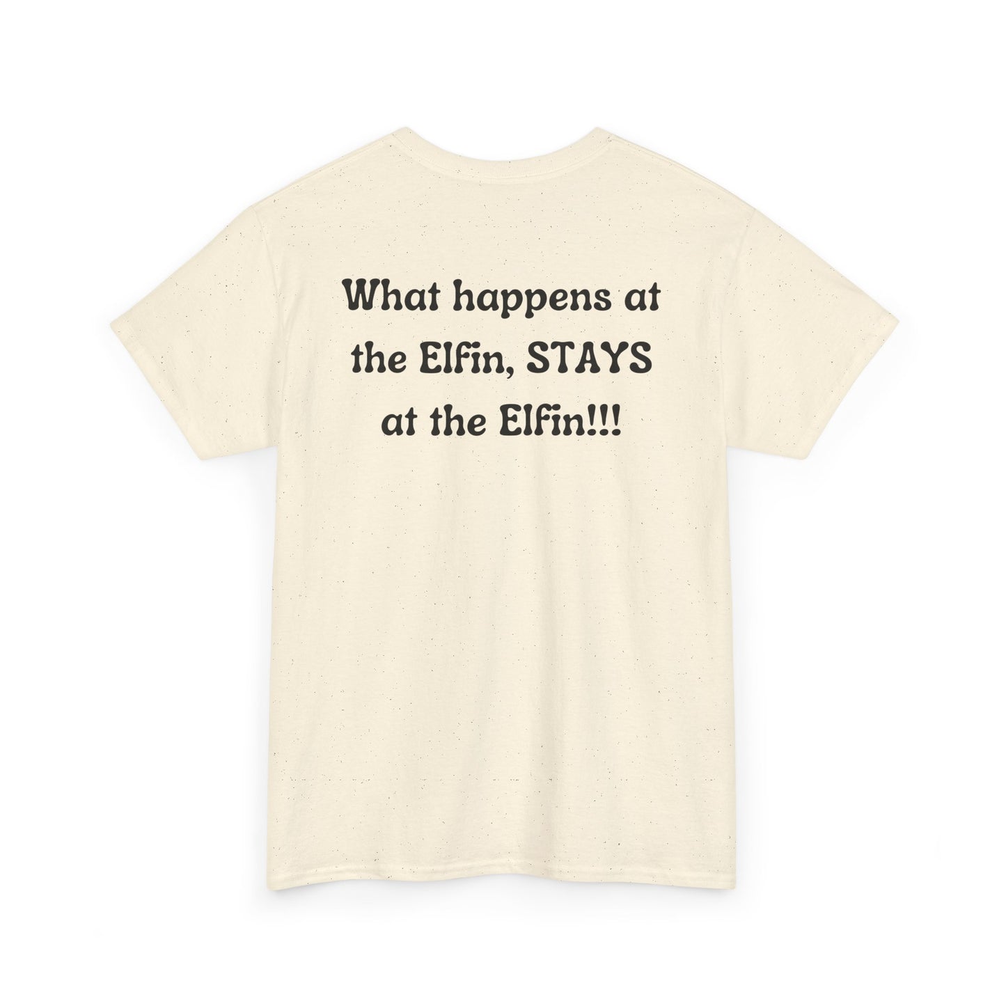 Fun, imaginary North Pole bar for the Christmas Holiday Unisex Heavy Cotton graphic Tee