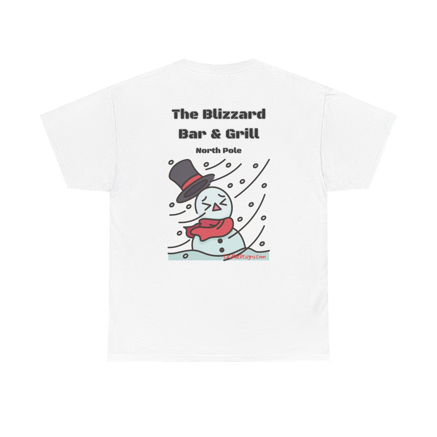 Fun, imaginary North Pole Bar & Grill Unisex Heavy Cotton Tee