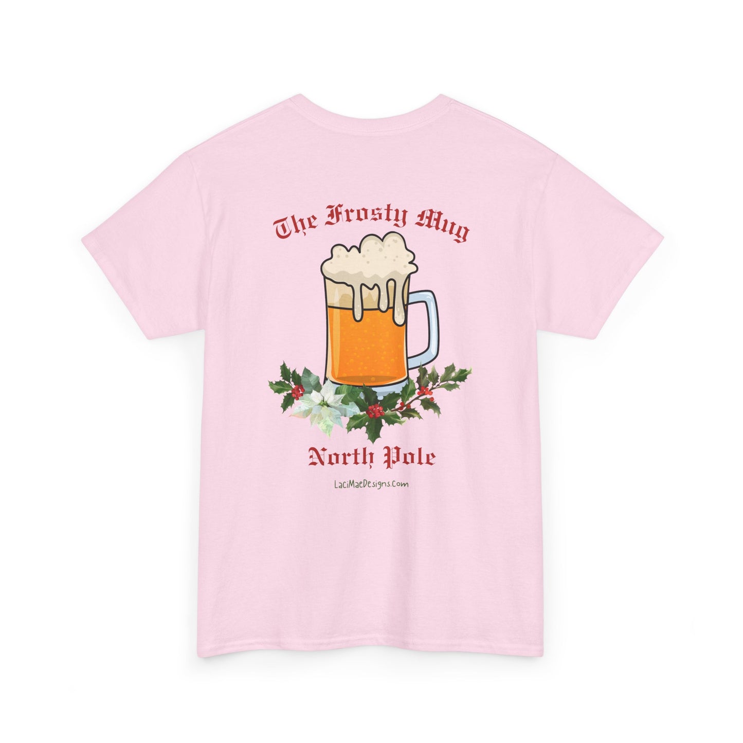 Imaginary North Pole bar/pub Christmas Holiday themed Unisex Heavy Cotton Tee