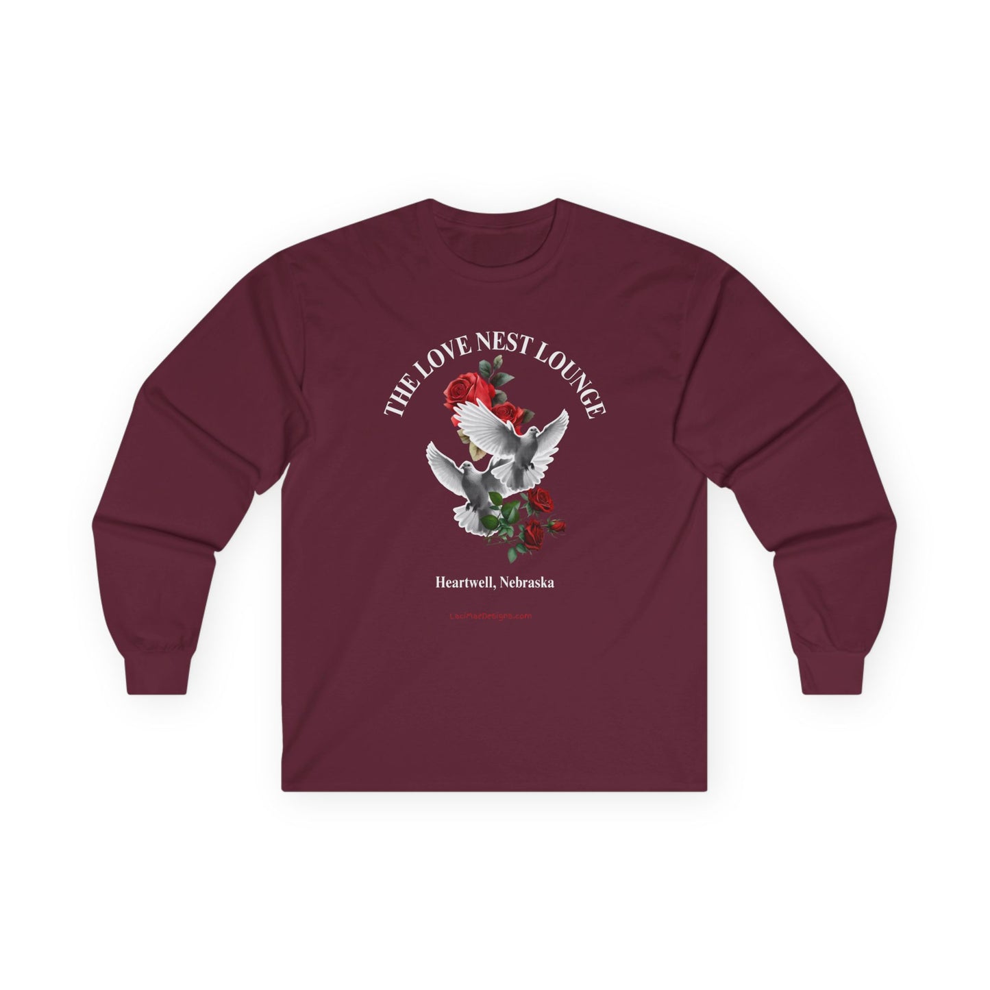 Fun Valentine's Day Themed, Imaginary Lounge Unisex Ultra Cotton Long Sleeve Tee