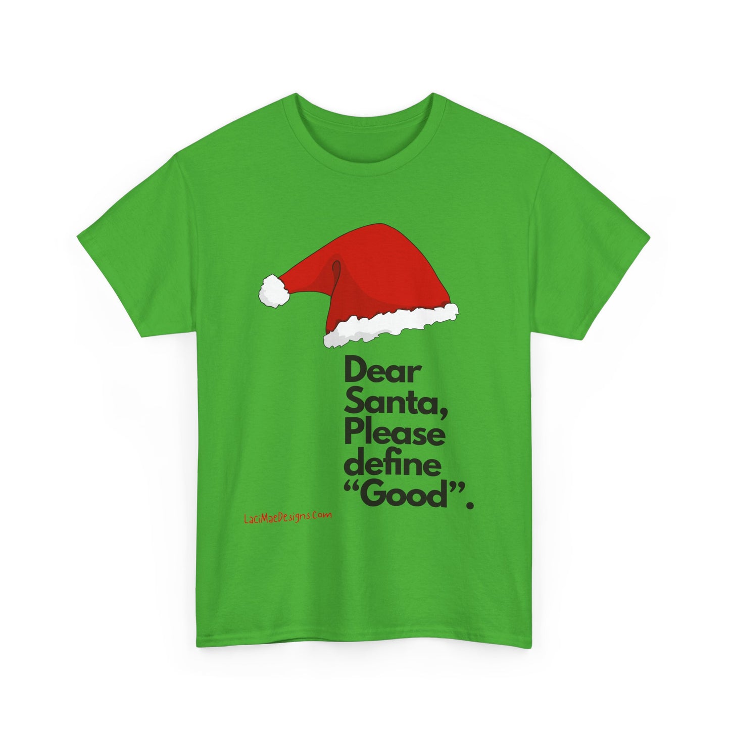 Unisex Heavy Cotton Tee with Christmas design