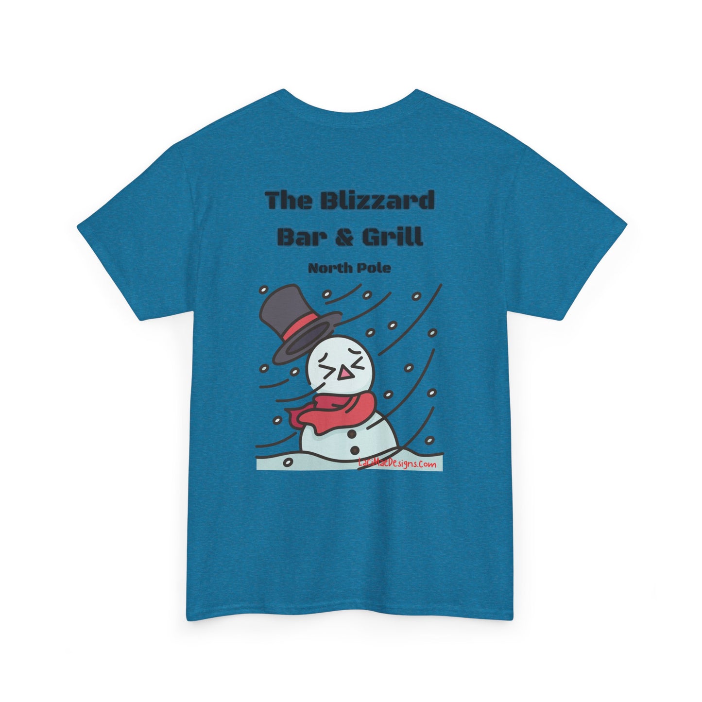 Fun, imaginary North Pole Bar & Grill Unisex Heavy Cotton Tee