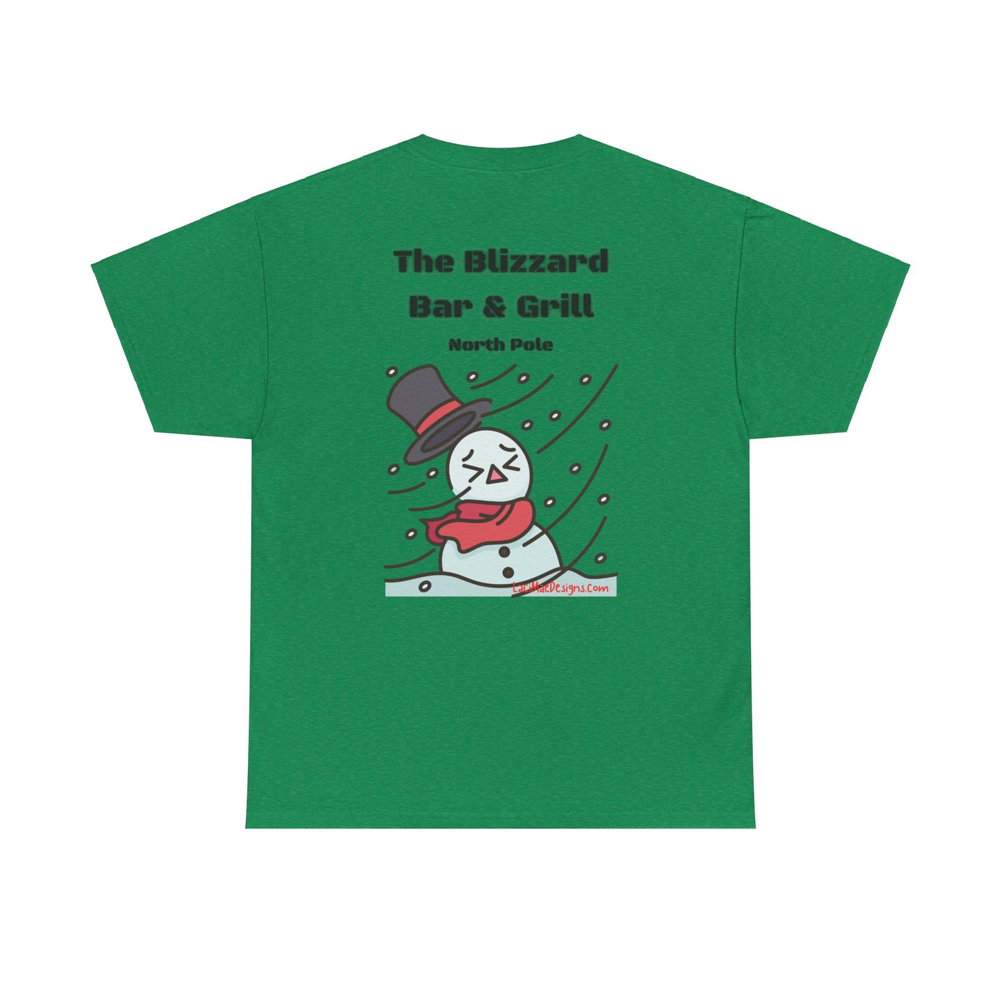 Fun, imaginary North Pole Bar & Grill Unisex Heavy Cotton Tee