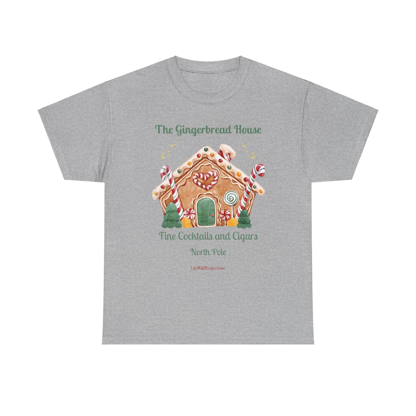 Fun, Imaginary North Pole Cocktail & Cigar Bar Unisex Heavy Cotton Tee