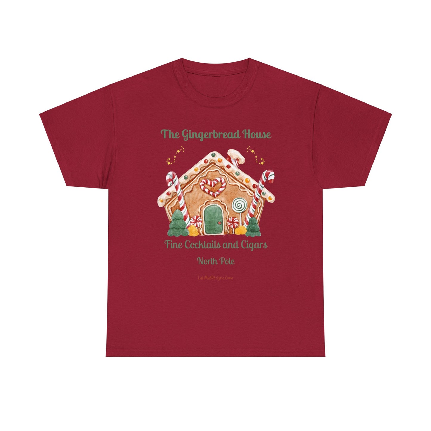 Fun, Imaginary North Pole Cocktail & Cigar Bar Unisex Heavy Cotton Tee