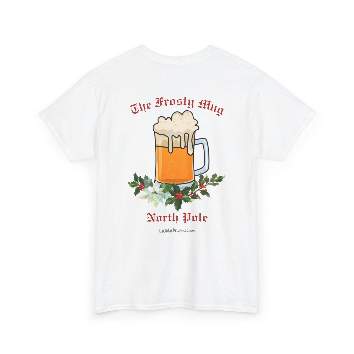 Imaginary North Pole bar/pub Christmas Holiday themed Unisex Heavy Cotton Tee