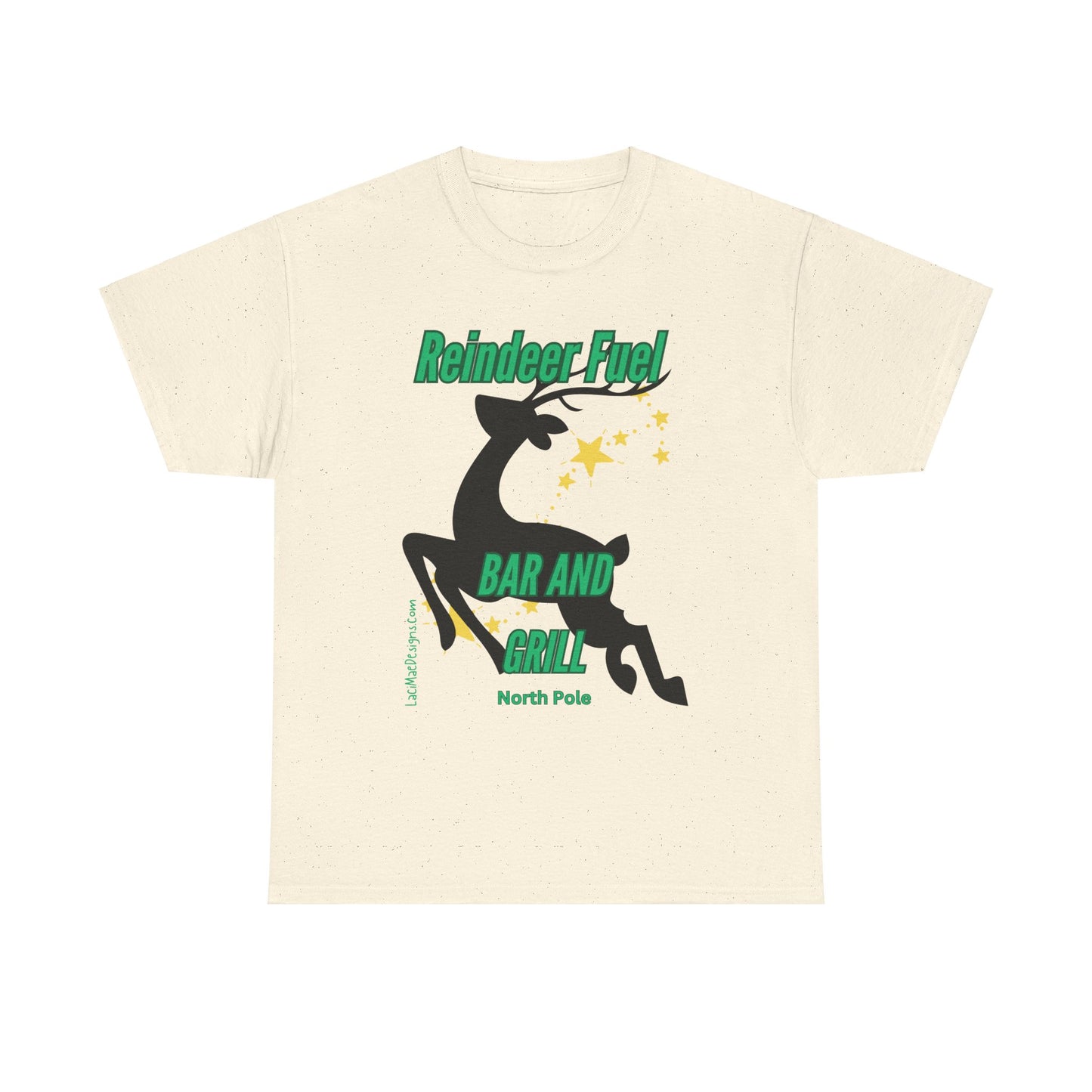 Fun, imaginary North Pole bar & grill Unisex Heavy Cotton Tee