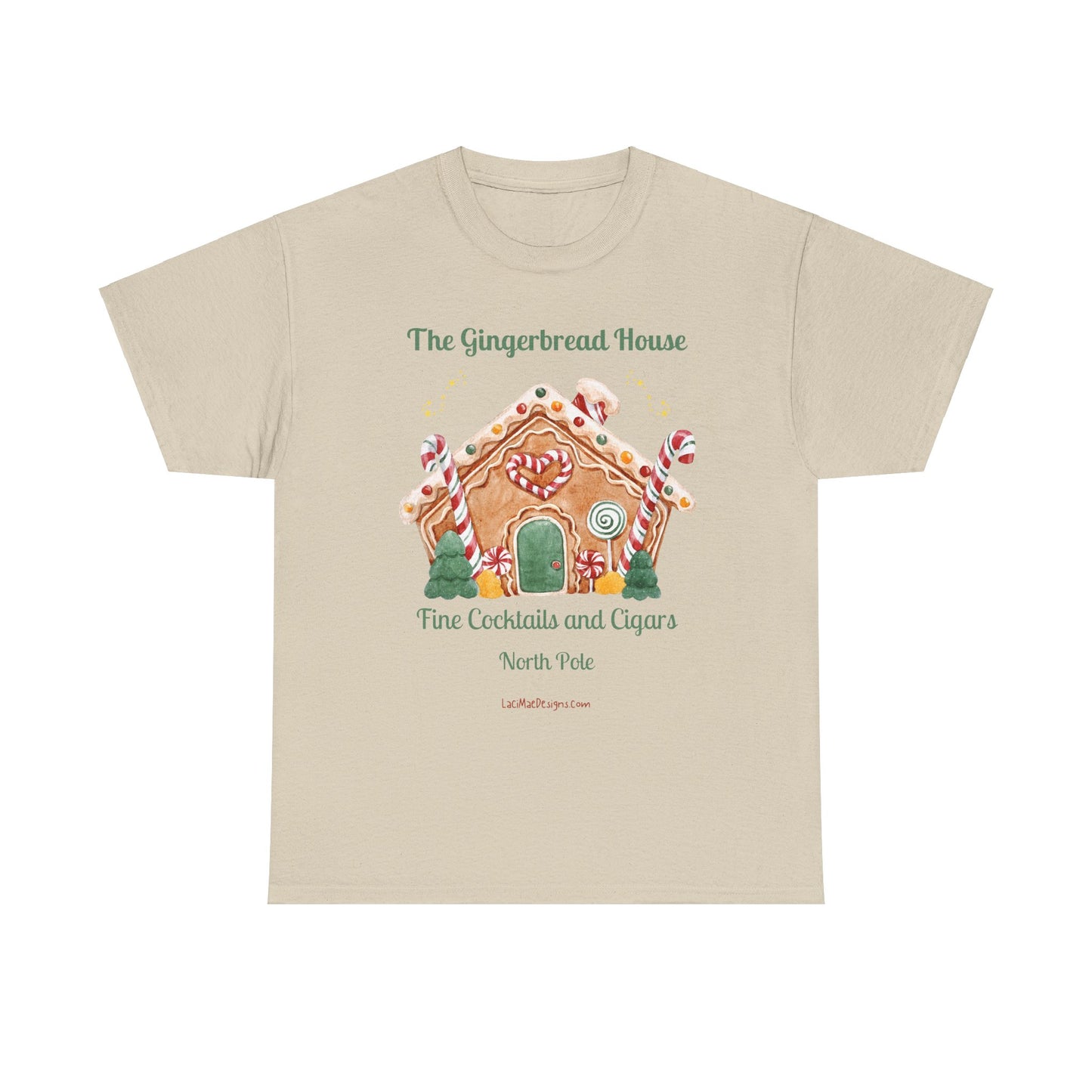 Fun, Imaginary North Pole Cocktail & Cigar Bar Unisex Heavy Cotton Tee