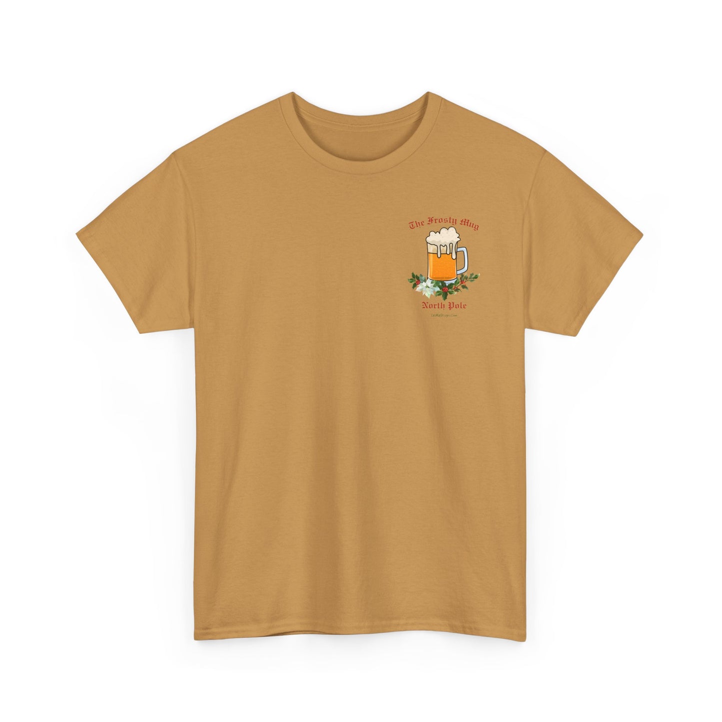 Unisex Imaginary North Pole Bar/Pub themed Christmas holiday Heavy Cotton Tee
