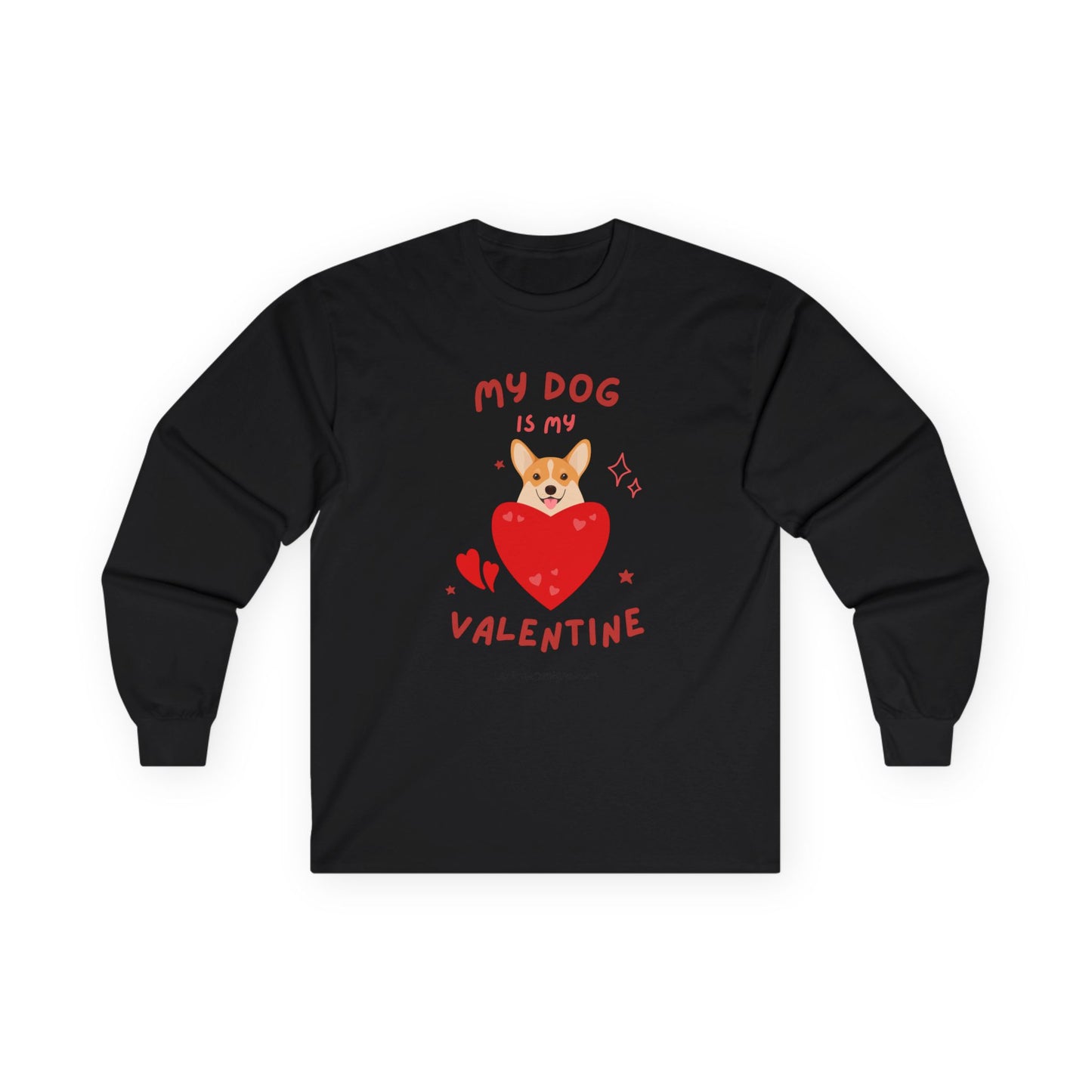 Valentine's day Tee for the dog lover!!! Unisex Ultra Cotton Long Sleeve Tee
