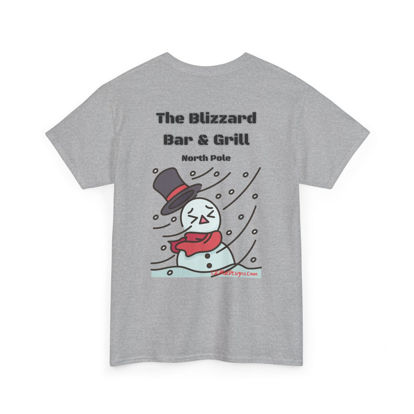 Fun, imaginary North Pole Bar & Grill Unisex Heavy Cotton Tee