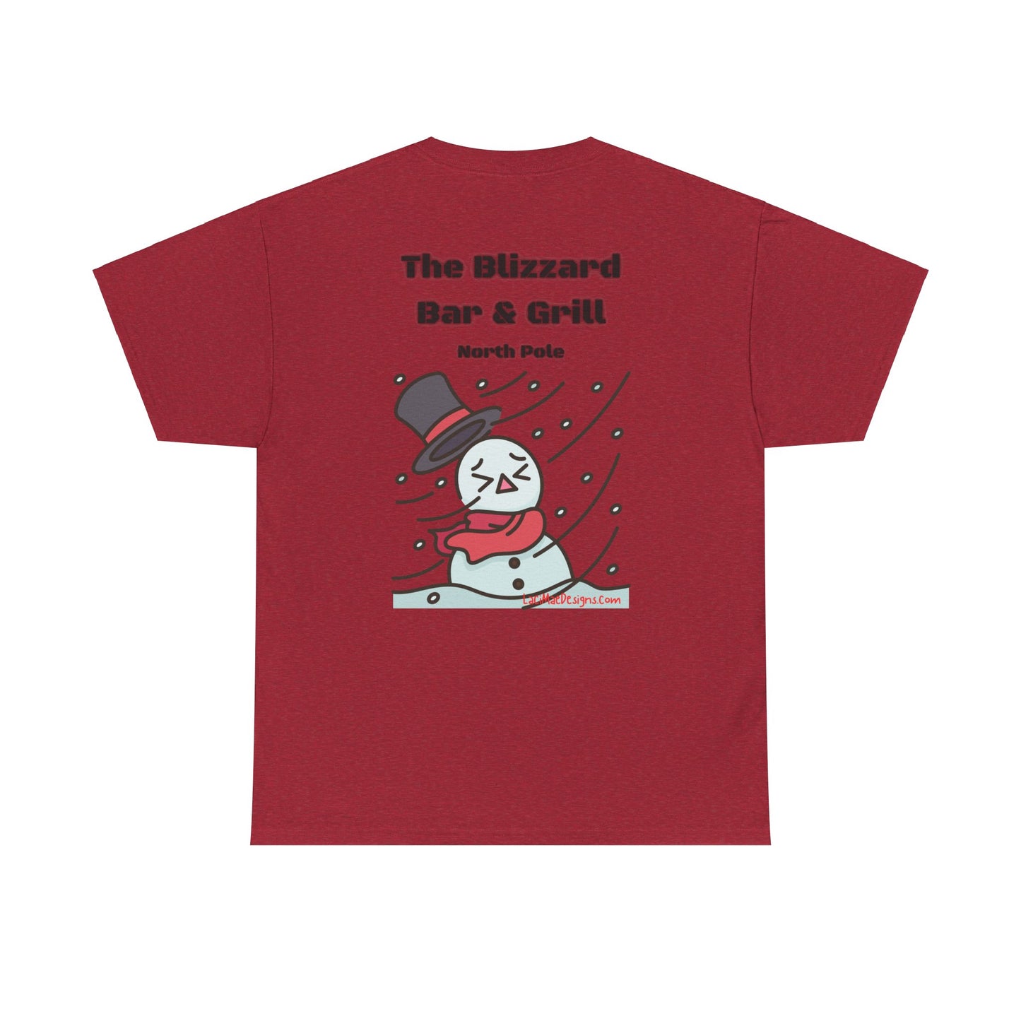Fun, imaginary North Pole Bar & Grill Unisex Heavy Cotton Tee