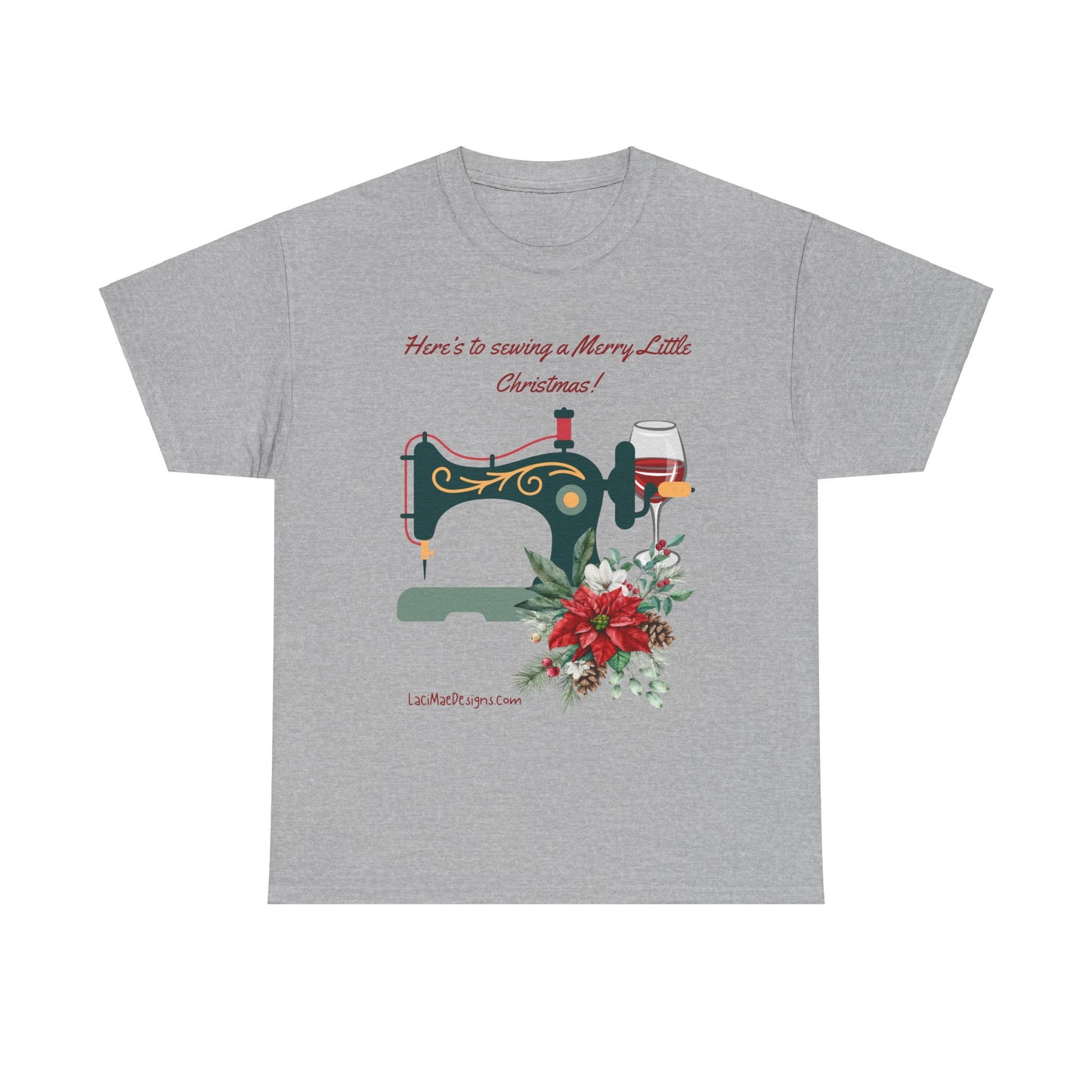 Fun and cute, Christmas themed for the seamstress, Unisex Heavy Cotton Holiday graphic Tee