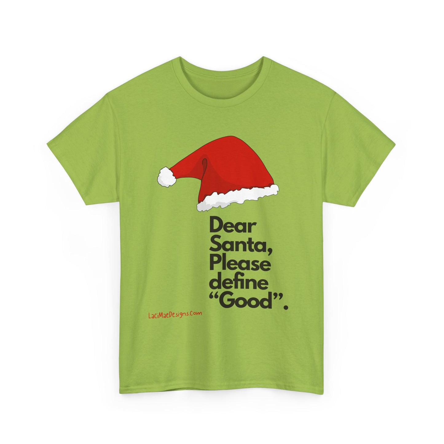 Unisex Heavy Cotton Tee with Christmas design