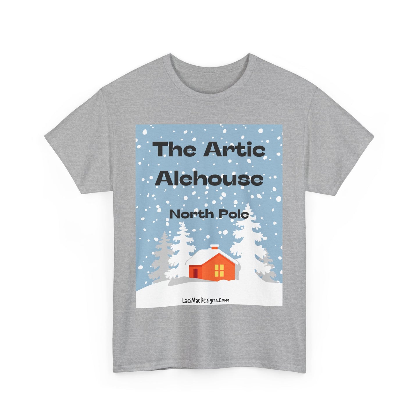 Fun, Imaginary North Pole Bar Unisex Heavy Cotton Tee