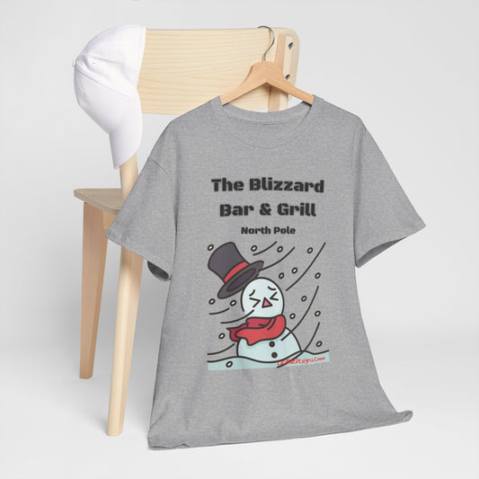 Fun, imaginary North Pole bar Unisex Heavy Cotton Tee
