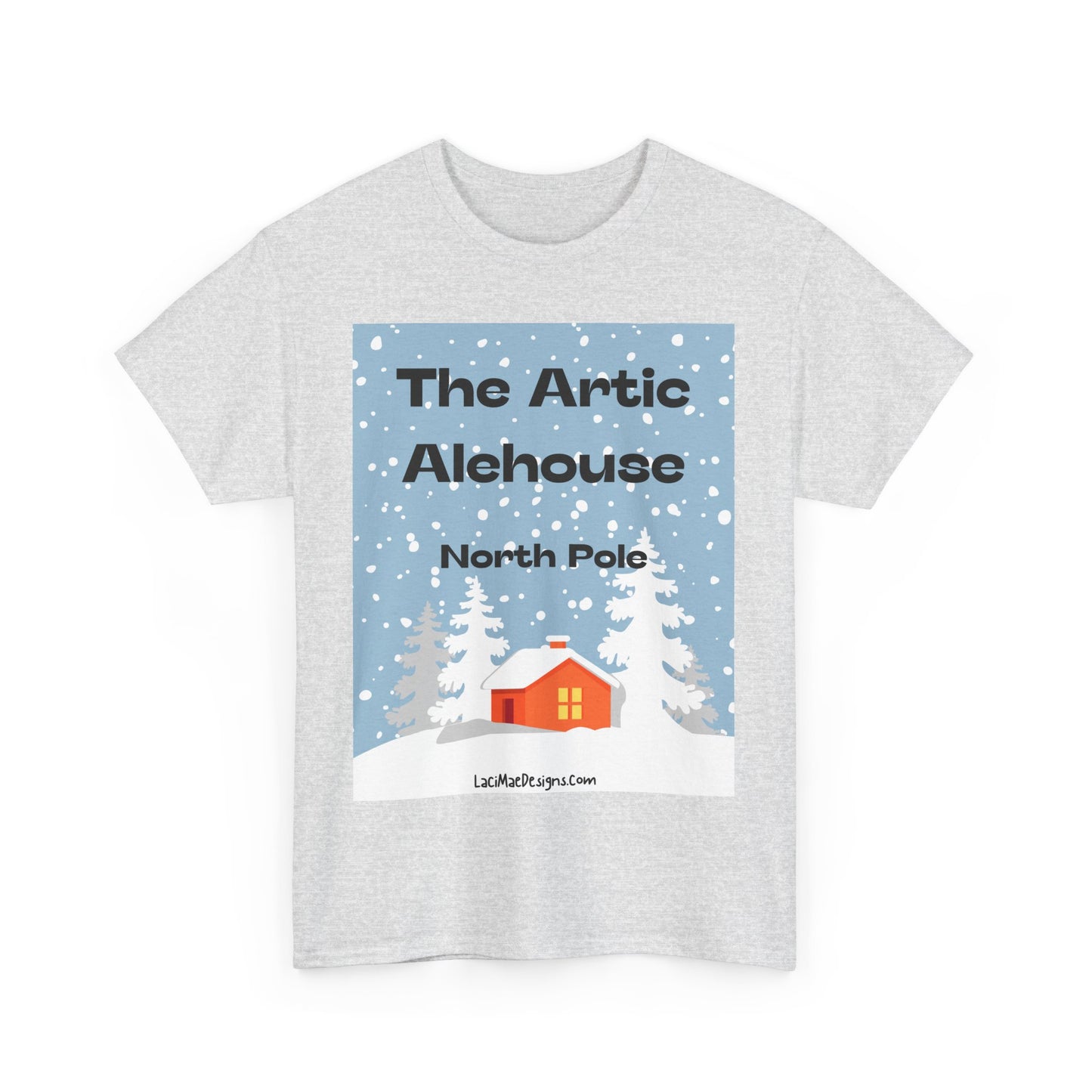 Fun, Imaginary North Pole Bar Unisex Heavy Cotton Tee