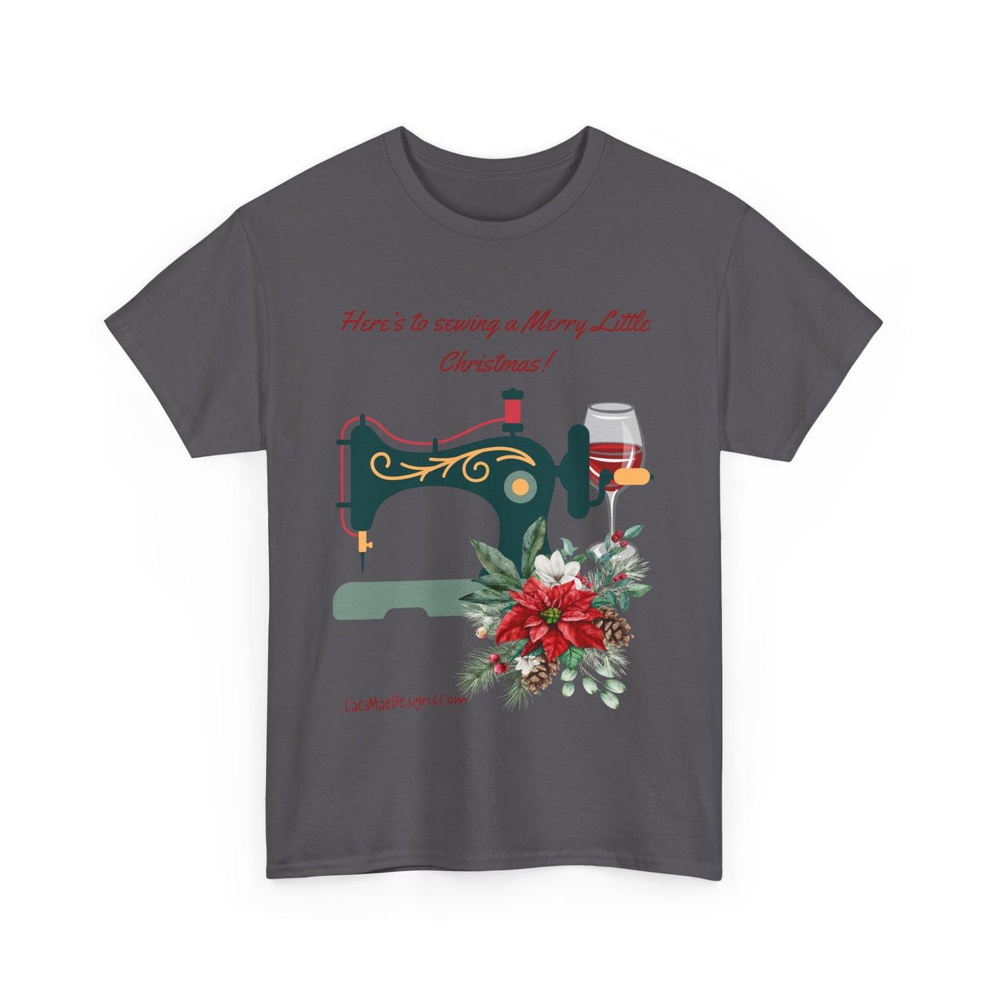 Fun and cute, Christmas themed for the seamstress, Unisex Heavy Cotton Holiday graphic Tee