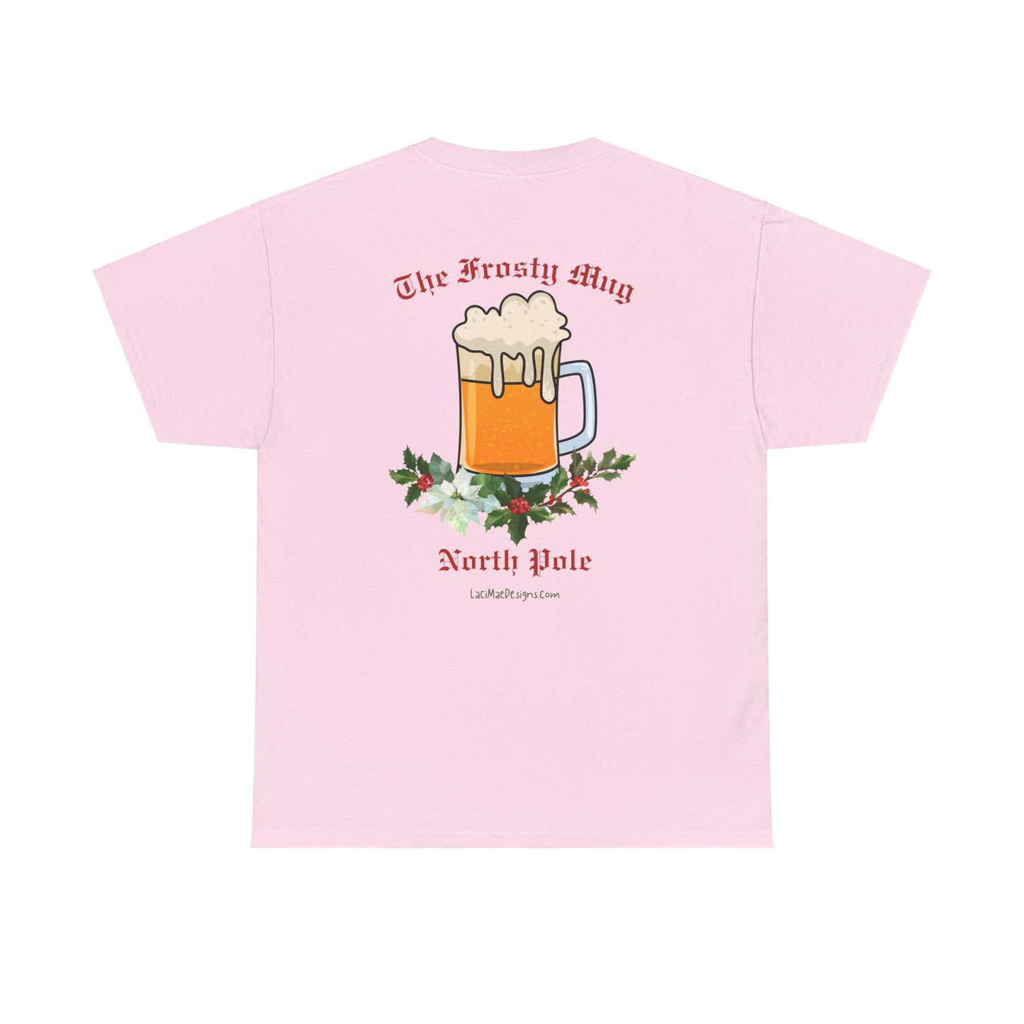 Imaginary North Pole bar/pub Christmas Holiday themed Unisex Heavy Cotton Tee