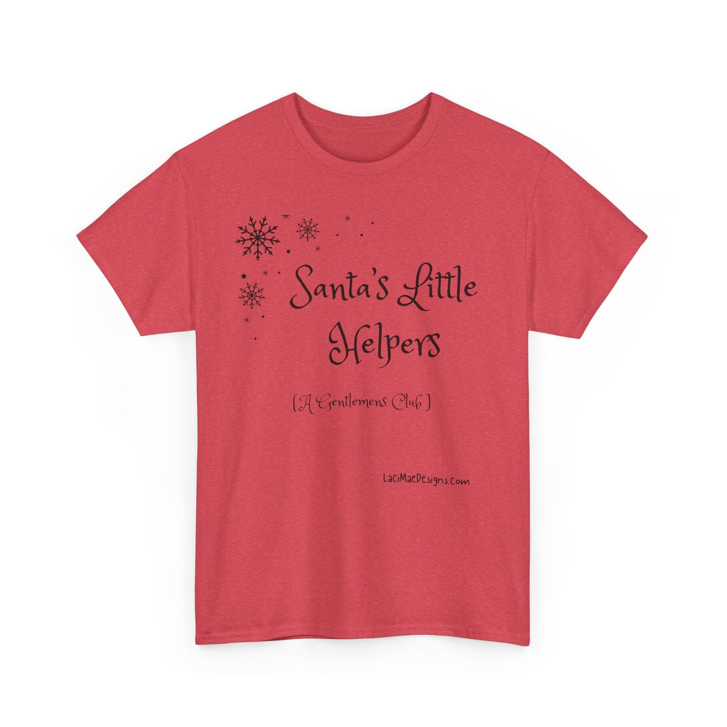 Fun, imaginary North Pole Gentleman's Club Unisex Heavy Cotton Tee