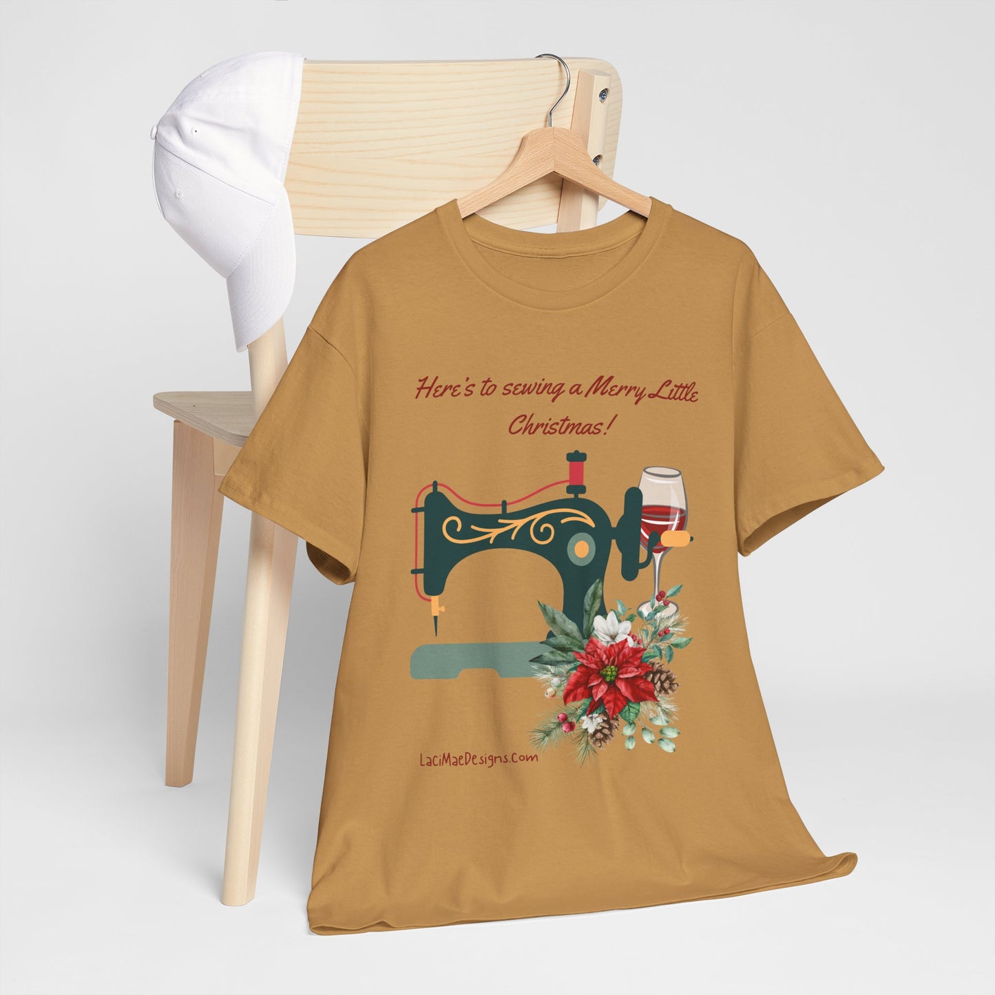 Fun and cute, Christmas themed for the seamstress, Unisex Heavy Cotton Holiday graphic Tee