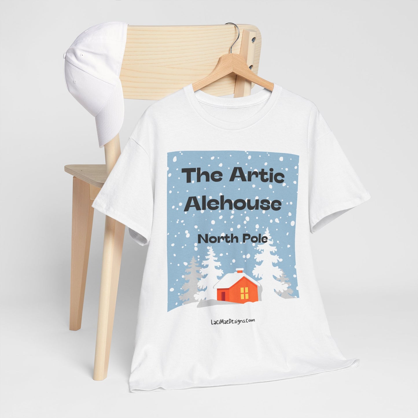 Fun, Imaginary North Pole Bar Unisex Heavy Cotton Tee