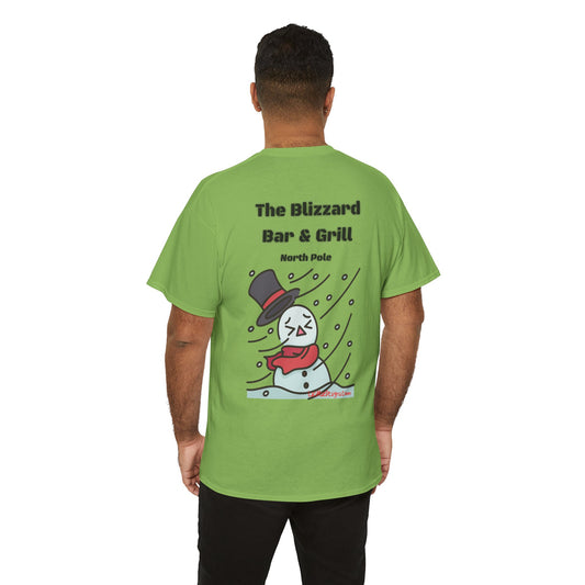 Fun, imaginary North Pole Bar & Grill Unisex Heavy Cotton Tee