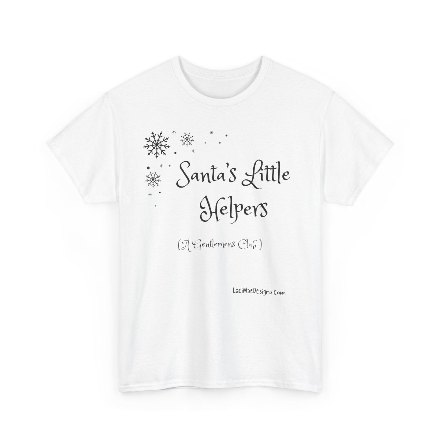 Fun, imaginary North Pole Gentleman's Club Unisex Heavy Cotton Tee