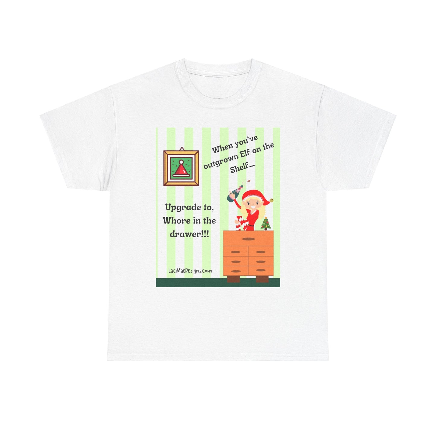 Fun Christmas themed graphic Unisex Heavy Cotton Tee