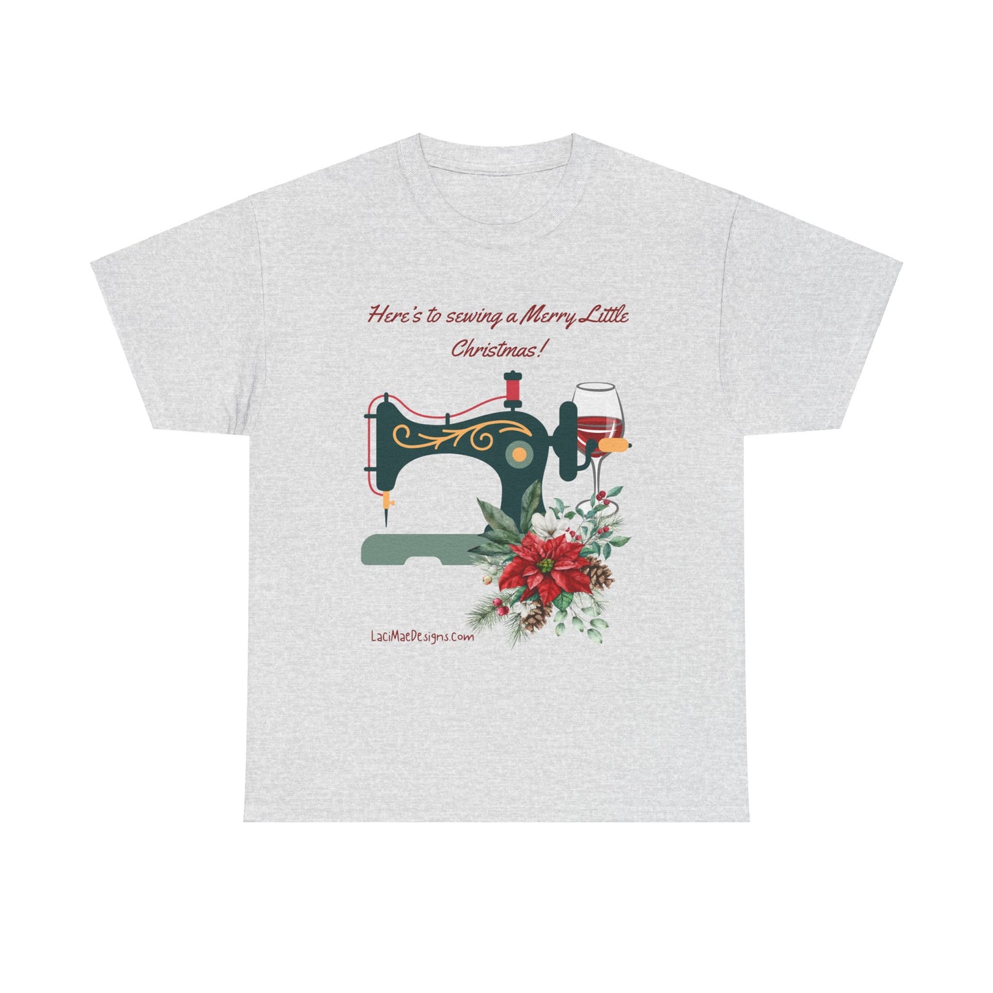 Fun and cute, Christmas themed for the seamstress, Unisex Heavy Cotton Holiday graphic Tee