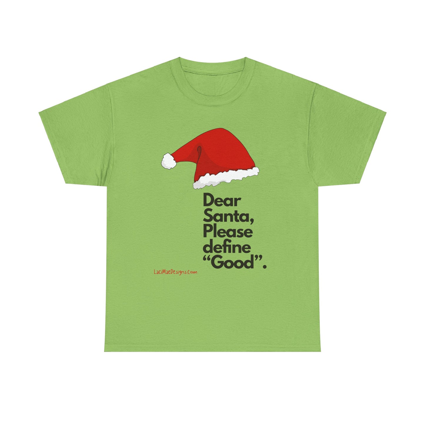 Unisex Heavy Cotton Tee with Christmas design