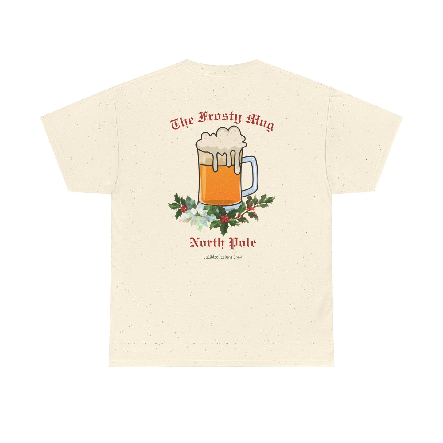 Imaginary North Pole bar/pub Christmas Holiday themed Unisex Heavy Cotton Tee