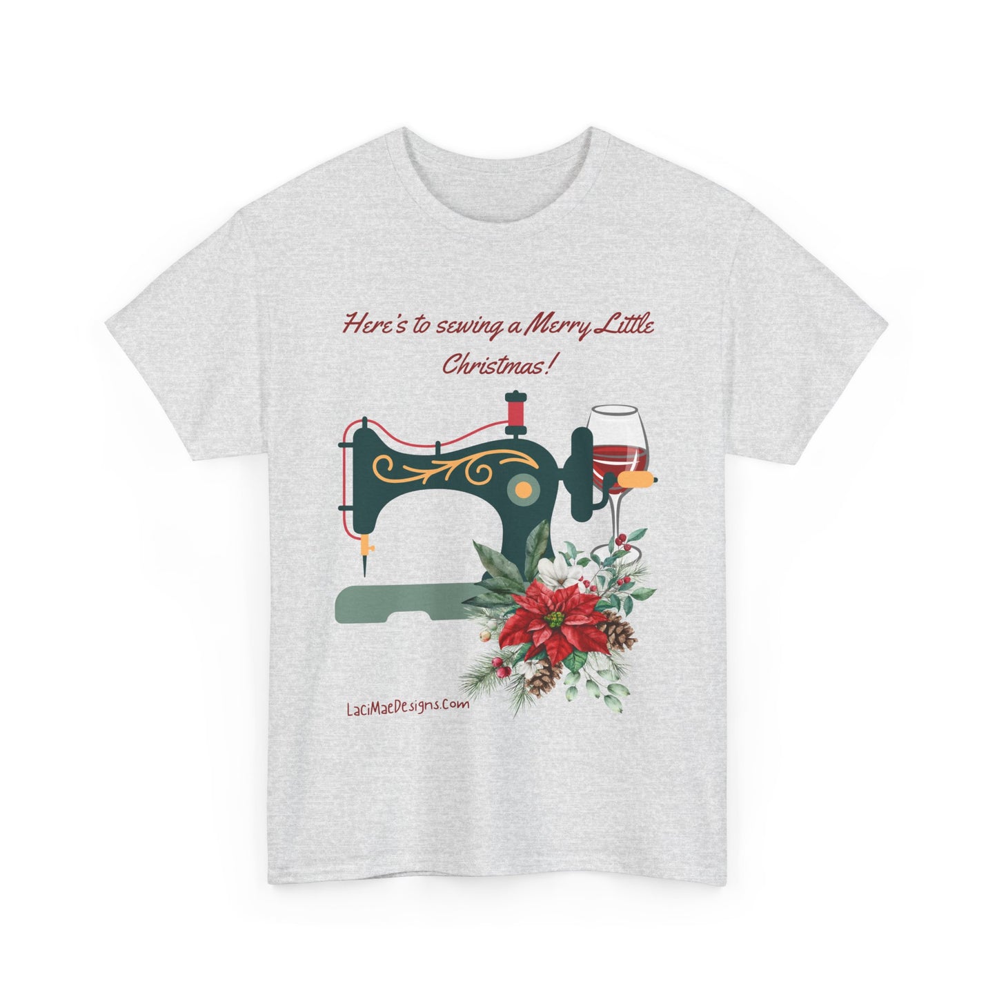 Fun and cute, Christmas themed for the seamstress, Unisex Heavy Cotton Holiday graphic Tee