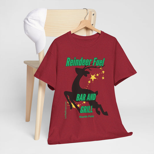 Fun, imaginary North Pole bar & grill Unisex Heavy Cotton Tee