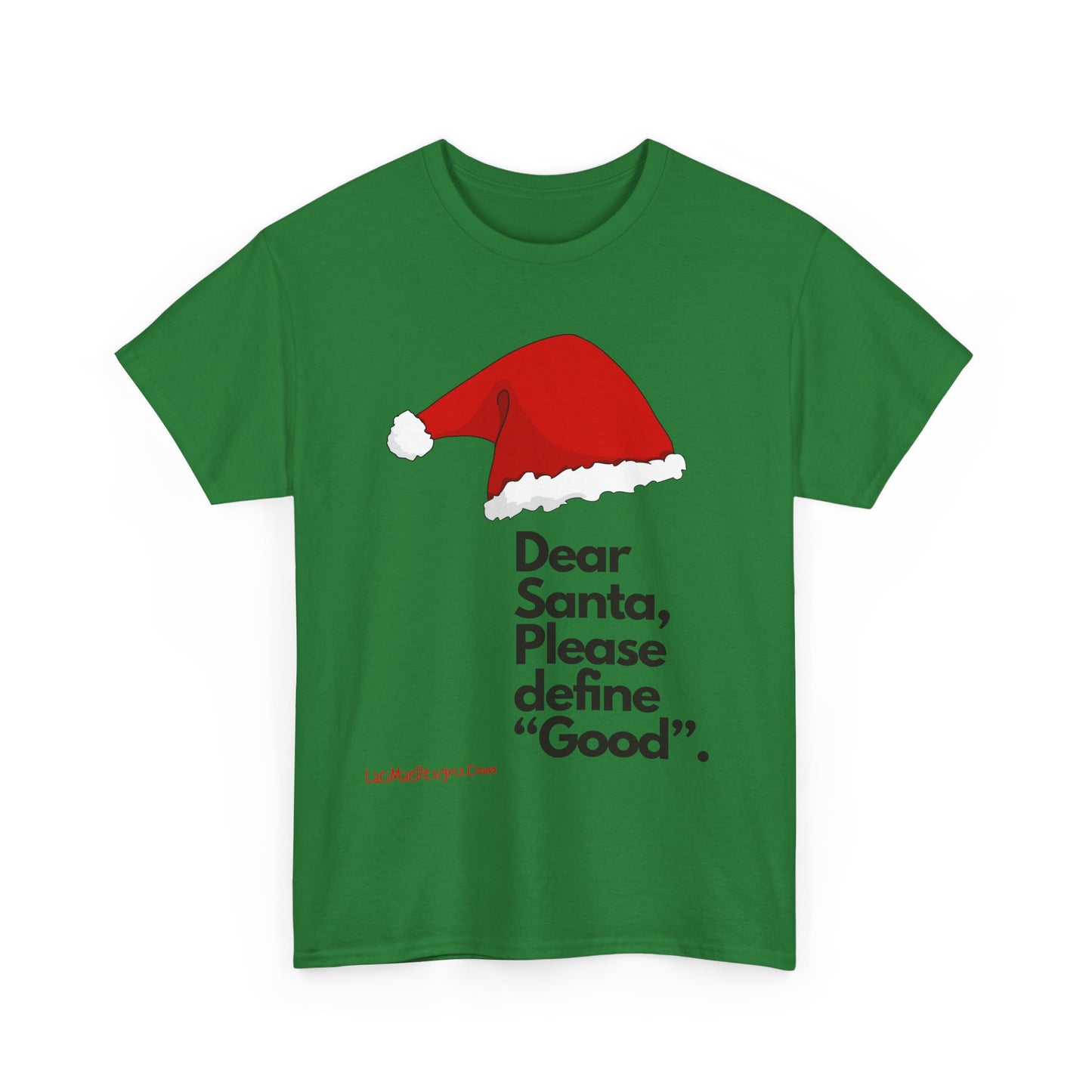 Unisex Heavy Cotton Tee with Christmas design