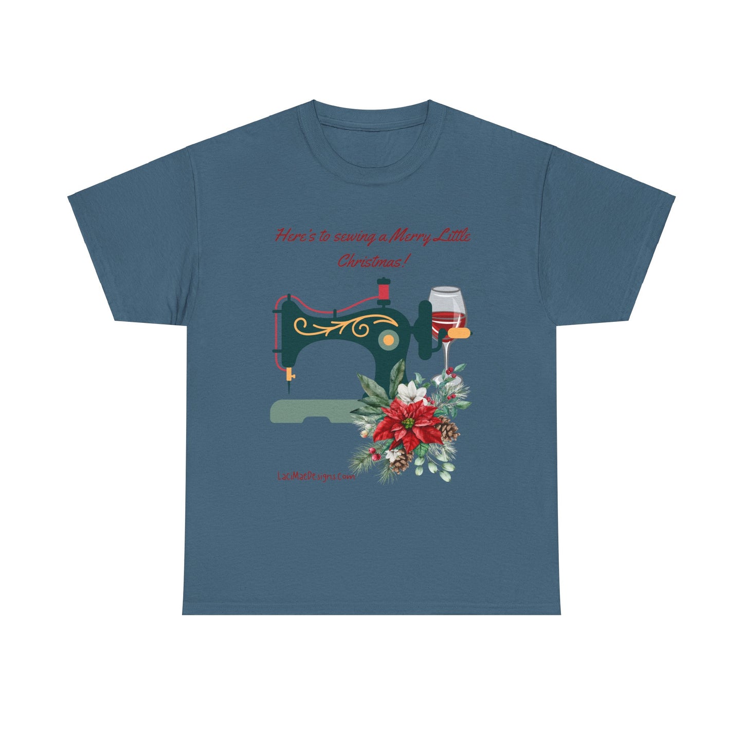 Fun and cute, Christmas themed for the seamstress, Unisex Heavy Cotton Holiday graphic Tee