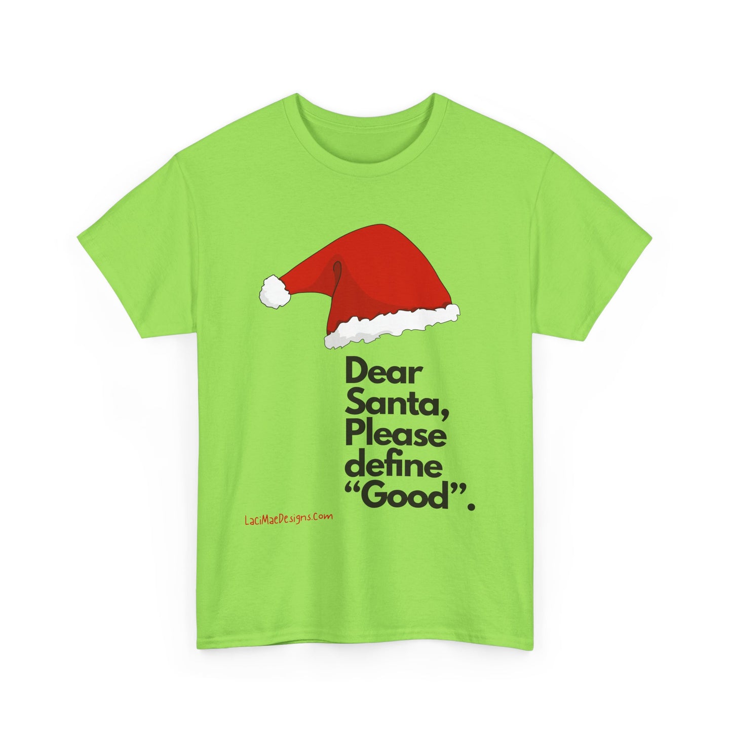 Unisex Heavy Cotton Tee with Christmas design