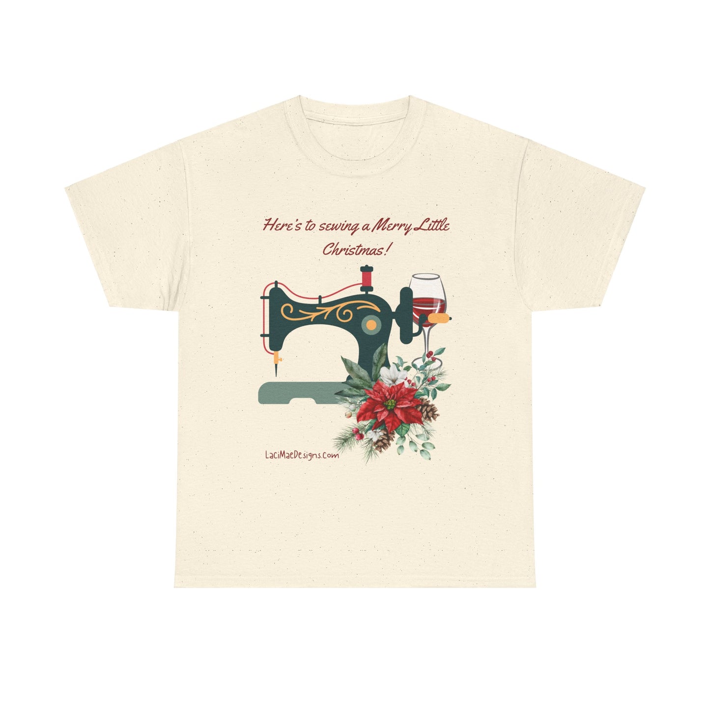 Fun and cute, Christmas themed for the seamstress, Unisex Heavy Cotton Holiday graphic Tee