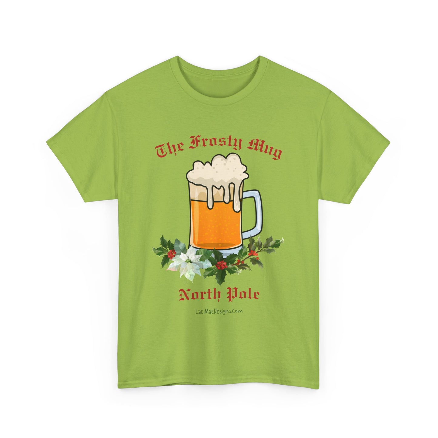 Imaginary North Pole bar/pub Themed  Unisex Heavy Cotton Christmas Tee