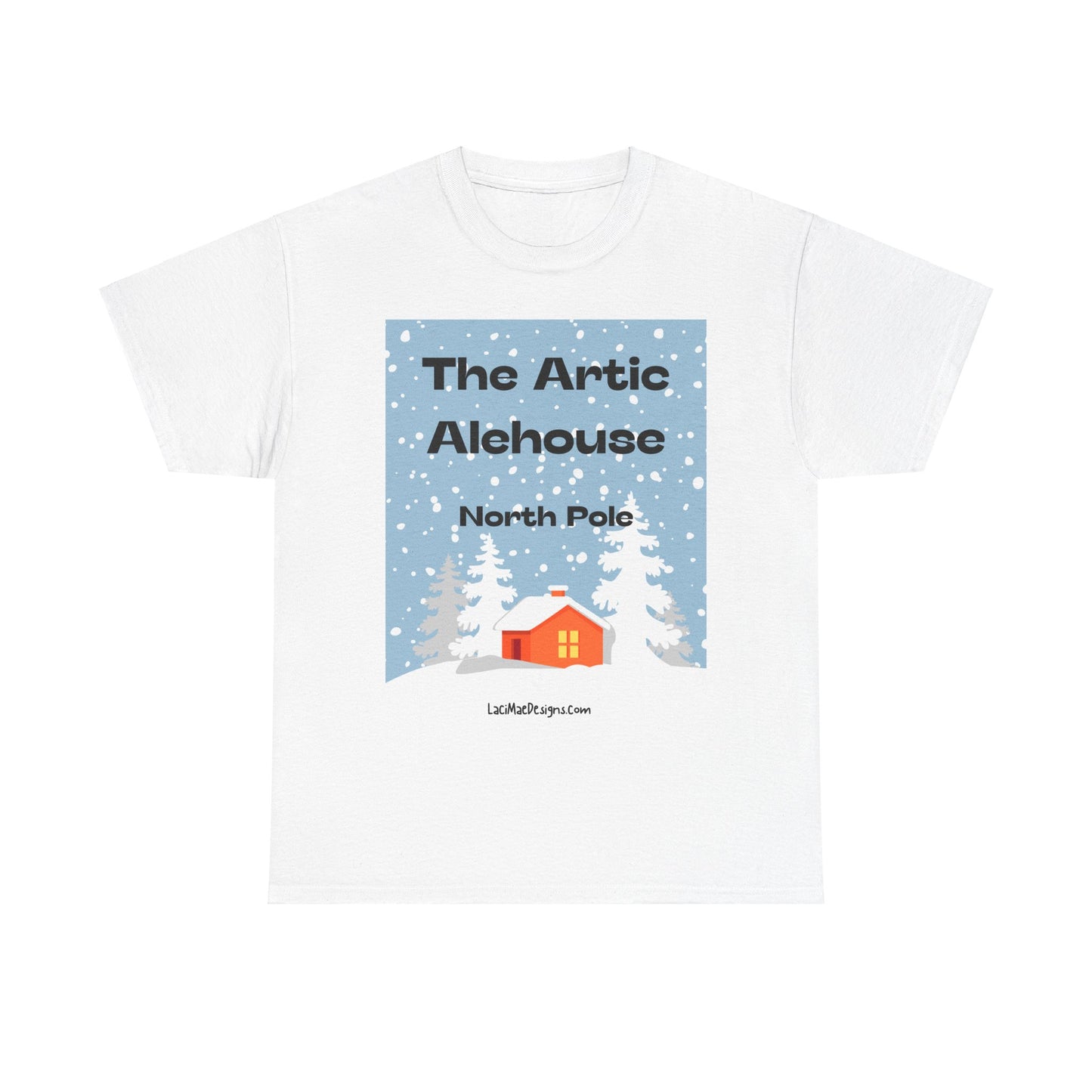 Fun, Imaginary North Pole Bar Unisex Heavy Cotton Tee