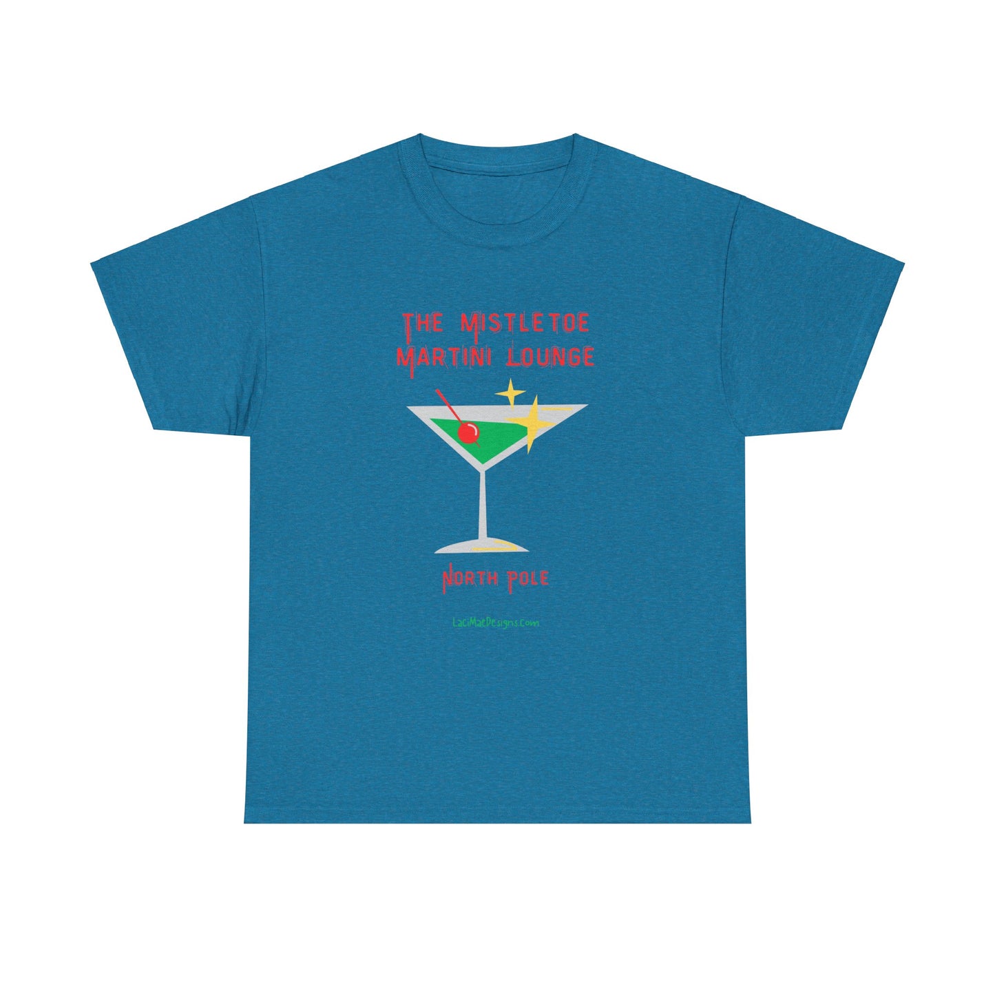 Fun imaginary North Pole lounge graphic Unisex Heavy Cotton Tee